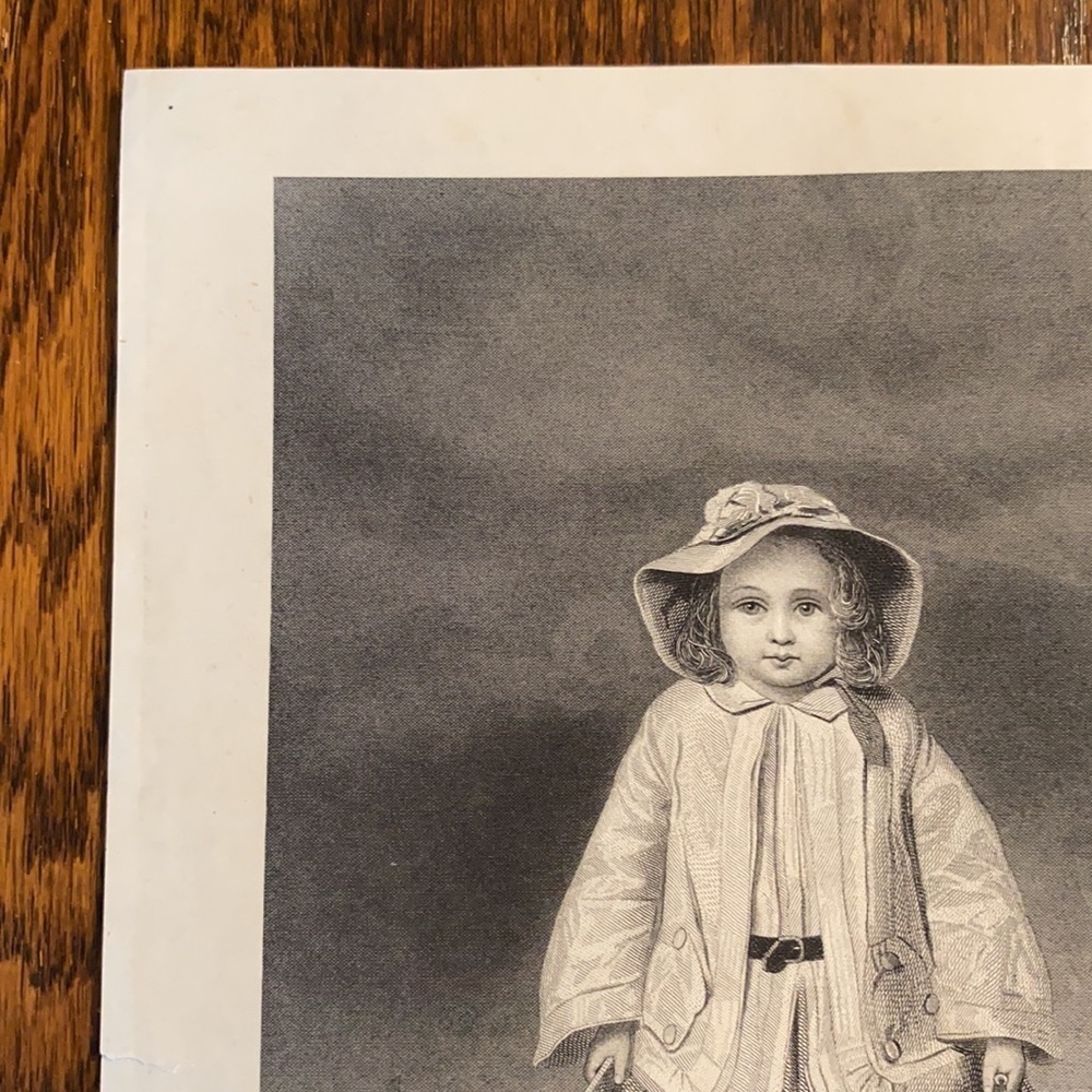 Little Tot 9" x 6" Antique Engraving/Print - Picture 5 of 7